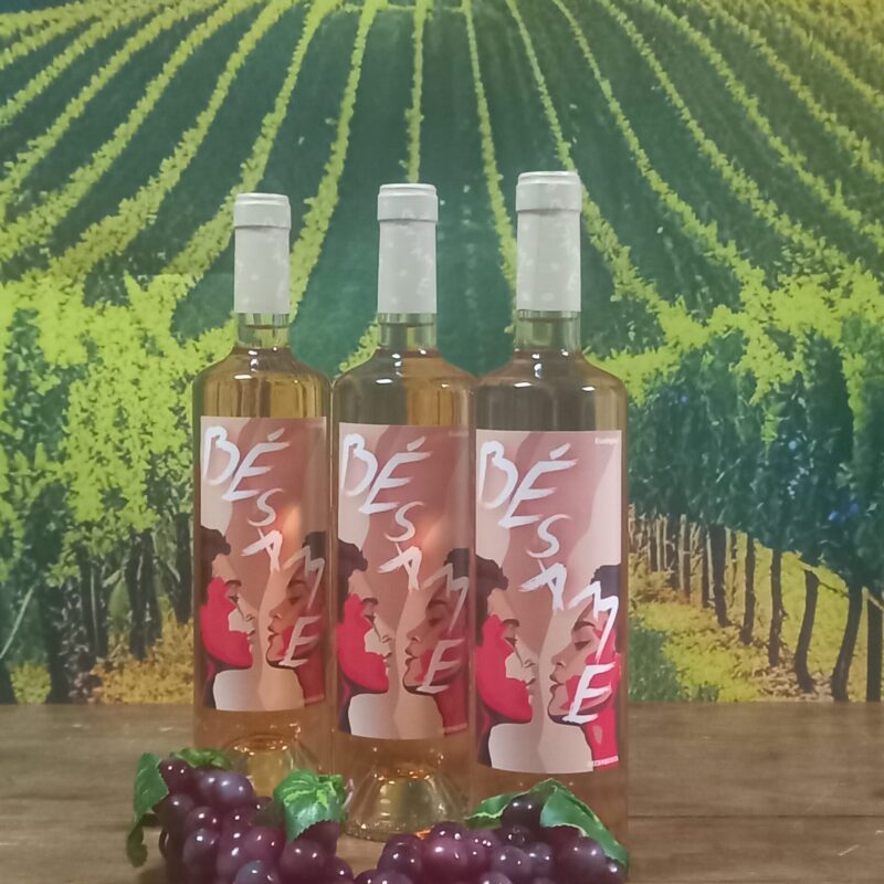 Vino ecólogico. Besame rosado x3